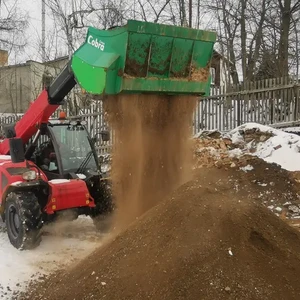 Třídicí lopata Cobra XS2-120 - třídění odpadní zeminy Manitou MLT 625